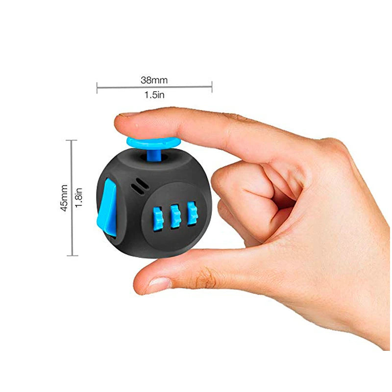 Fidget Cube Toy,Edc Fidgeting Toys anti Stress Relief Toys,Anxiety Antistress Sensory Toy for Adults Kids Autism ADHD 6 Sides